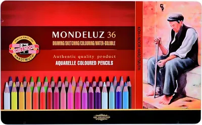 Produktbild von Aquarell- Buntstifte  36er Set im Metalletui