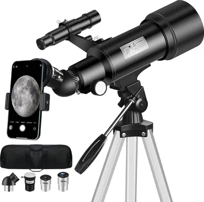 Zdjęcie produktu dla Teleskop astronomiczny Mijiao 70/400 mm dla początkujących z szukaczem i statywem