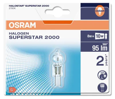 Image de Osram HALOSTAR halogen bulb 7 W Warm white G4