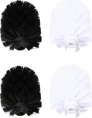 Produktbild von Ersatz-Toilettenbürstenköpfe - Set von 4 Bürstenköpfen - Austauschbare Bürstenköpfe für Toiletten - Austauschbare Bürstenköpfe für Toilettenbürsten