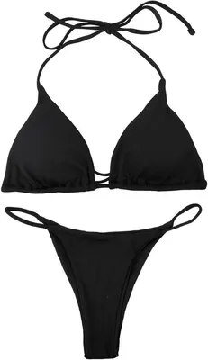 Damen Badeanzug zweiteilig Bikini mit verstellbaren Trägern