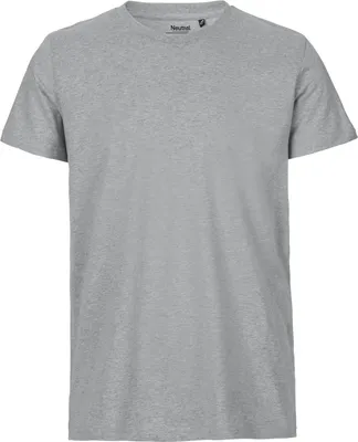 Produktbild von Neutral O61001 | Mens Fitted T-Shirt +GOTS- - Farbe: Sports Grey - Größe: L