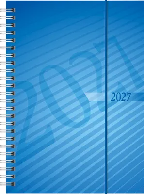 Produktbild von rido/idé 7021102307 Buchkalender Mod. futura 2 2027 A5, Kunststoff, blau