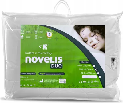 Produktbild von Bettdecke Novelis Duo 160x200 cm Mikrofaser Winterdecke antiallergisch weiß