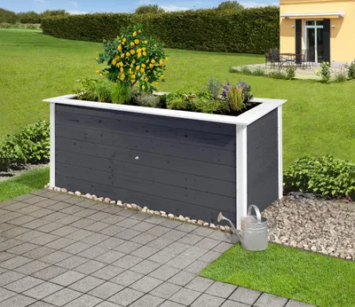 Produktbild von Profi-Hochbeet 669 C, anthr./weiss B x T x H 217 x 92 x 81