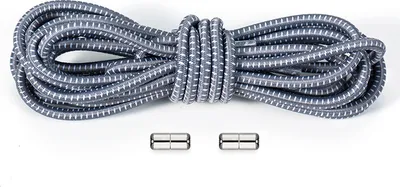 Image de INF Lacets élastiques sans nœuds 1 paire Gris