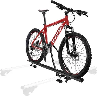 Image de Porte-vélos pour voiture - Transport de vélos - Coffre de transport pour vélos - Support de cadre verrouillable - Fixation de 135 cm - Noir