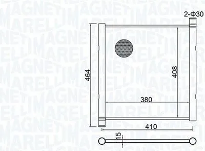 Zdjęcie produktu dla MAGNETI MARELLI Chłodnica, chłodzenie silnika 350213151900