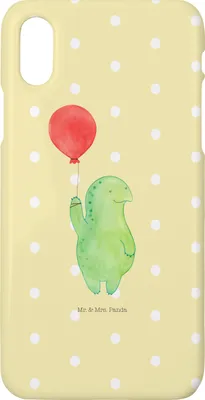 Produktbild von Mr. & Mrs. Panda Iphone 10 Handyhülle Schildkröte Luftballon - Gelb Pastell - Geschenk, Ballon, Hülle, X, Cover, Handy, Motivation, glücklich, Jahrmarkt
