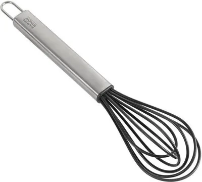 Produktbild von KUHN RIKON 24325, Ballon-Schneebesen, Schwarz, Edelstahl, Silikon, Edelstahl, Edelstahl, Hängeschlaufe, 50 mm