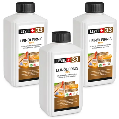 Obrázek produktu pro Lněný olej 100% 3L čistý lněný olej Level+33