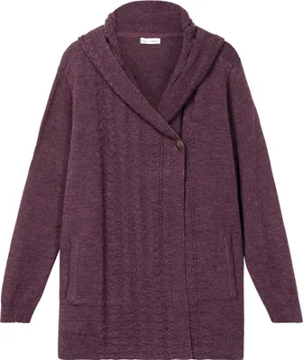 Produktbild von sheego by Joe Browns Damen Große Größen Cardigan mit Kapuze und Knopfverschluss Citywear feminin -
