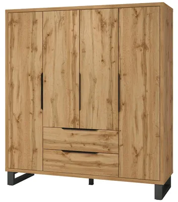 Produktbild von Kleiderschrank mit Schubladen HELEN HL20 eiche wotan