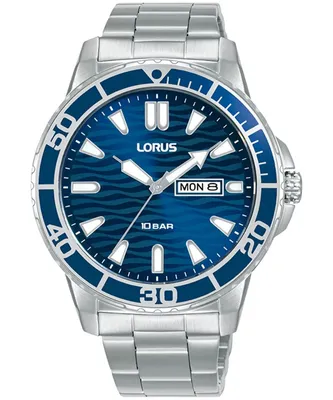 Zdjęcie produktu dla Only time Lorus posrebrzany/stalowy Ze śrubą Kolekcja sportowa - mężczyzna