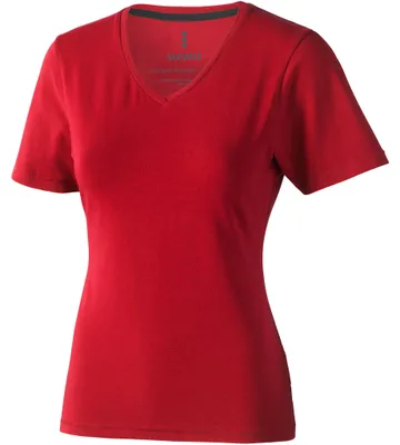 Produktbild von Elevate Damen T-Shirt Kawartha, mit V-Ausschnitt, kurzärmlig PF1810 (S) (Rot)