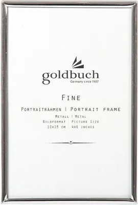 Produktbild von Goldbuch 960262, Einzelbilderrahmen, Metall, Silber, Tisch, 10 x 15 cm, Rechteckig