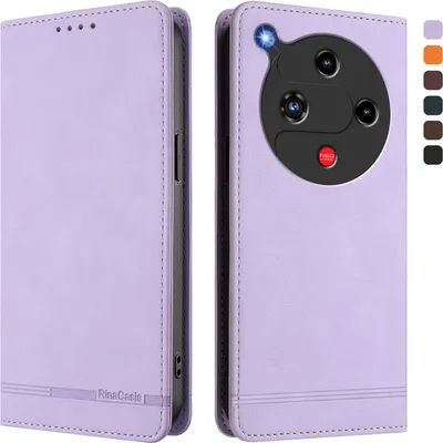 Image de Etui pour ZTE Nubia Focus 2, étui rétro en cuirPolyuréthaneavec support et fentes pour cartes Violet