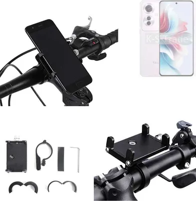 Produktbild von K-S-Trade Handyhalterung für das Fahrrad kompatibel mit Oppo Reno11 F 5G Halter Lenkstange Fahrradhalterung Motorrad Bike Mount Befestigung