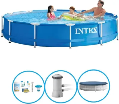 Produktbild von Intex Pool Metal Frame - Schwimmbad-Paket - 366x76 cm