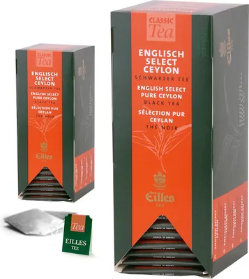Produktbild von EILLES TEE Teebeutel English Select Ceylon, Sparpack mit 2x25er Box