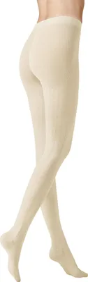 Productafbeelding van KUNERT Dameskousen, Winter Dreams - Gevlochten, warm, winterwit, maat 44/46