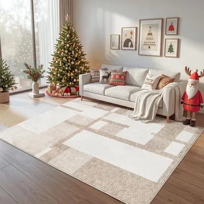 Productafbeelding van Wasbaar Beige Tapijt 63 x 230 cm voor Binnen