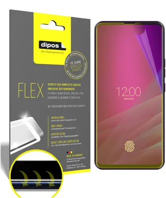 Produktbild von 3x Allview Soul X6 Xtreme Schutzfolie Folie, 100% Displayabdeckung, dipos Flex