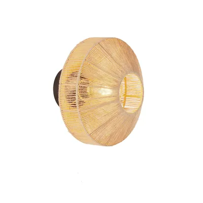 Productafbeelding van Rotan wandlamp Lyra Ø 31cm