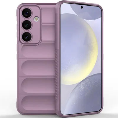 Produktbild von Handyhülle für Samsung Galaxy S25 Weich TPU Silikon Stossfest Anti-rutsch Hülle Lila