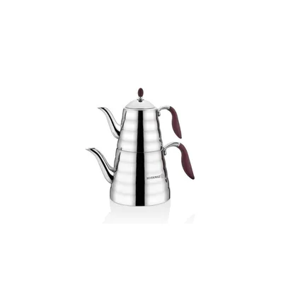 Image de Korkmaz Viva Théière 1,1L/2,5L en acier inoxydable de haute qualité A219-01