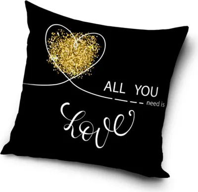 Produktbild von Liebe Love Kissen, Dekokissen 40x40 cm