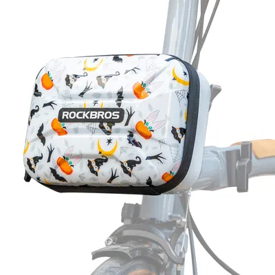 Produktbild von ROCKBROS Fronttasche Lenkertasche Fahrrad Rahmentasche PC MTB 1,9L Weiß