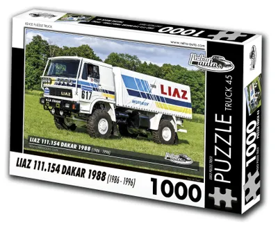 Image de RETRO-AUTA Puzzle TRUCK Ä .45 Liaz 111.154 Dakar 1988 ( 1986 - 1996) 1000 pièces