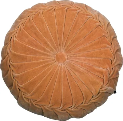 Produktbild von Kissen - Gelb - Ø 40 cm - Samtoptik