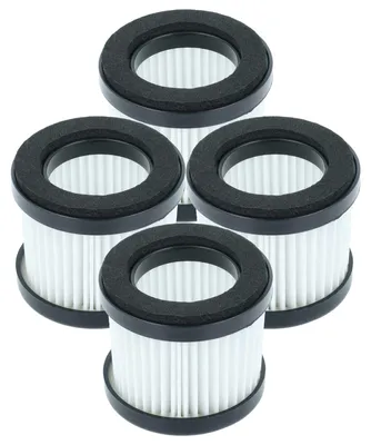 Produktbild von vhbw 4x Staubsaugerfilter kompatibel mit Kärcher CVH 2 Premium, 2-4, 3 Plus, 2, 3 Staubsauger - HEPA Filter Schwarz Weiß