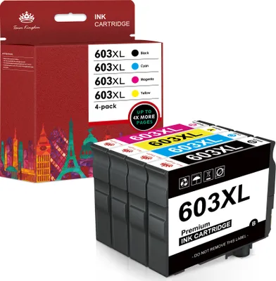 Produktbild von 4 603XL Patronen Ersatz für Epson 603 XL Druckerpatronen Kompatibel mit Epson Expression Home XP3100 XP2100 XP3105 XP4100 XP2105 XP4105