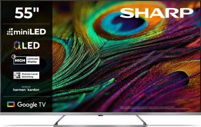 Produktbild von Sharp 55" 4K UHD QLED MiniLED Google TV