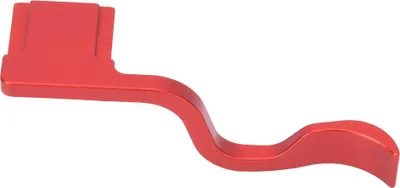 Image de Shanrya support de sabot de flash pour le pouce, haute précision, protection contre les reflets, poignée de sabot de flash pour le pouce, usinage CNC pour l'appareil photo sans miroir A7M2(rouge)