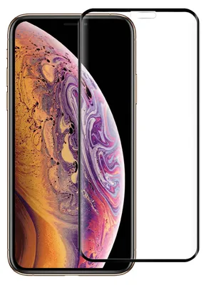 A screen protector is shown placed over an iPhone.