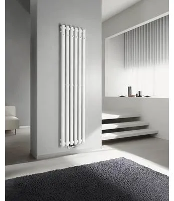 Image de Radiateur design Sapho 180 x 42 x 140 mm, raccordement 1/2" en bas au centre