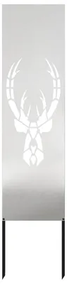 Produktbild von vidaXL Garten Sichtschutz-Leinwand Silber 32 x 140 cm Edelstahl