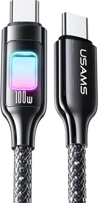 Produktbild von USAMS USB-C-auf-USB-C-Kabel, 1,2 m, Schnellladefunktion, Anlauffarbe