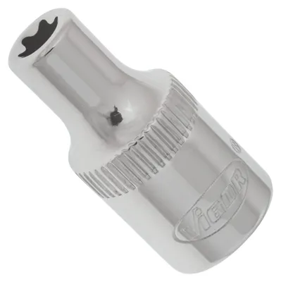 Produktbild von VIGOR Steckschlüsseleinsatz, 1/4 (6,3 mm) Vierkant hohl, Außen TX Profil, SW E5