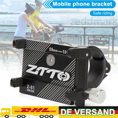 Produktbild von Alu Fahrrad Halter Handy Motorrad Halterung e-Bike Smartphone Scooter Mofa