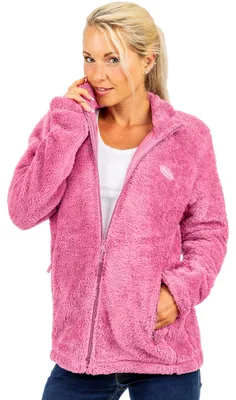 Produktbild von Reichstadt Damen Regular Fit Fleecejacke Kuschelig 22RSW002 Rosewood L