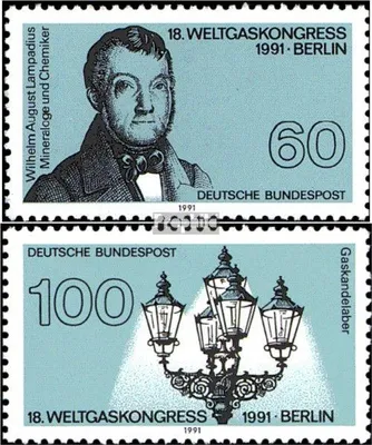Produktbild von Briefmarken BRD (BR.Deutschland) 1991 Mi 1537-1538 (kompl.Ausgabe) postfrisch Weltgaskongreß