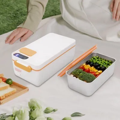 Produktbild von Elektrische Lunchbox – 1 Liter Fassungsvermögen – Tragbar mit Isolierbeutel für unterwegs