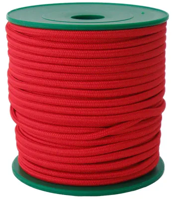 25m extra starke Gummikordel 3mm, Gummiband, Bekleidungsgumm rot