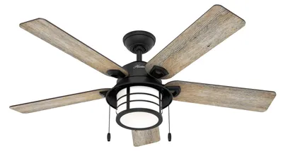 Obrázok produktu pre Hunter Santorini stropný ventilátor 137 cm, čierne železo