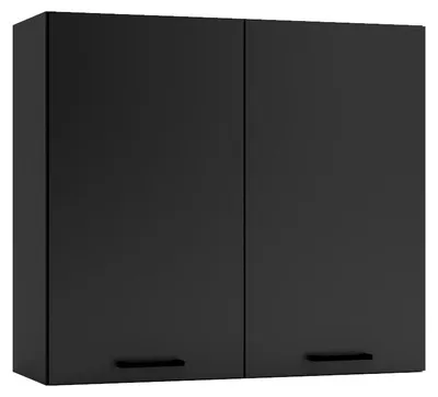 Produktbild von Küchenhängeschrank 80 cm - Graphit - Modulküche - Soft-Close-System - Küchenschrank - Universelle Frontmontage